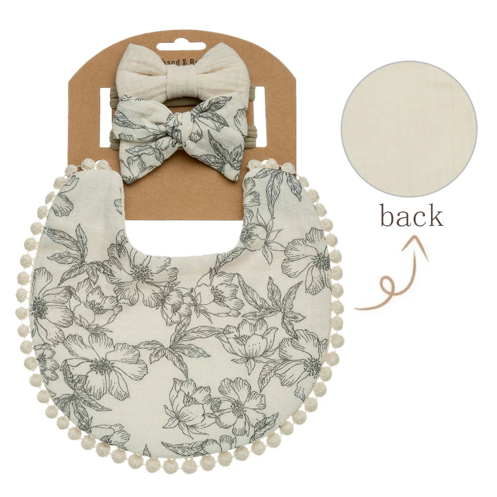 Baby Bib & Headband Set