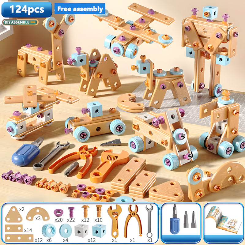 Engaging DIY Nut & Bolt Puzzle Toy for Kids