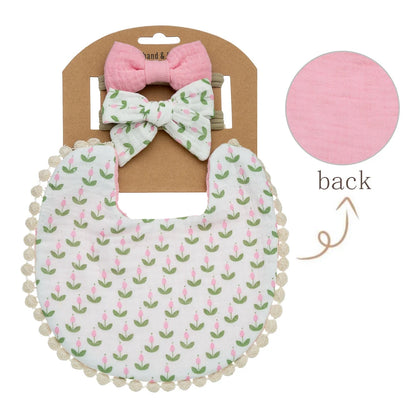 Baby Bib & Headband Set