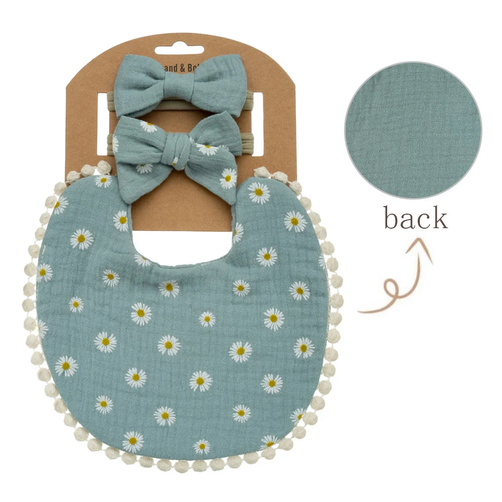 Baby Bib & Headband Set