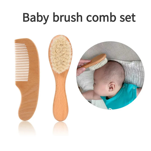 Baby Wooden Brush Set