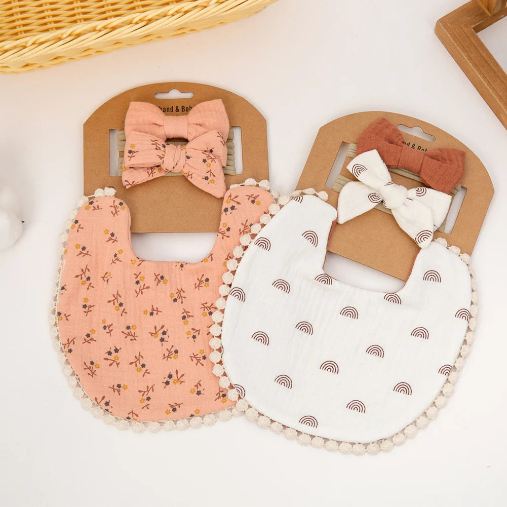 Baby Bib & Headband Set