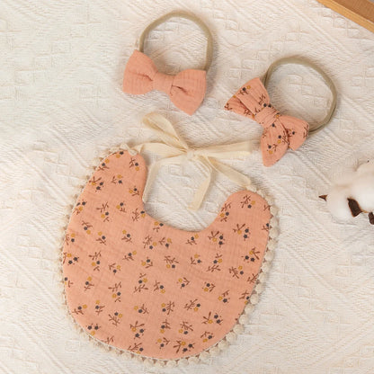 Baby Bib & Headband Set