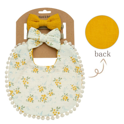 Baby Bib & Headband Set