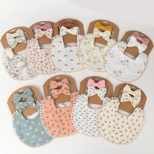 Baby Bib & Headband Set