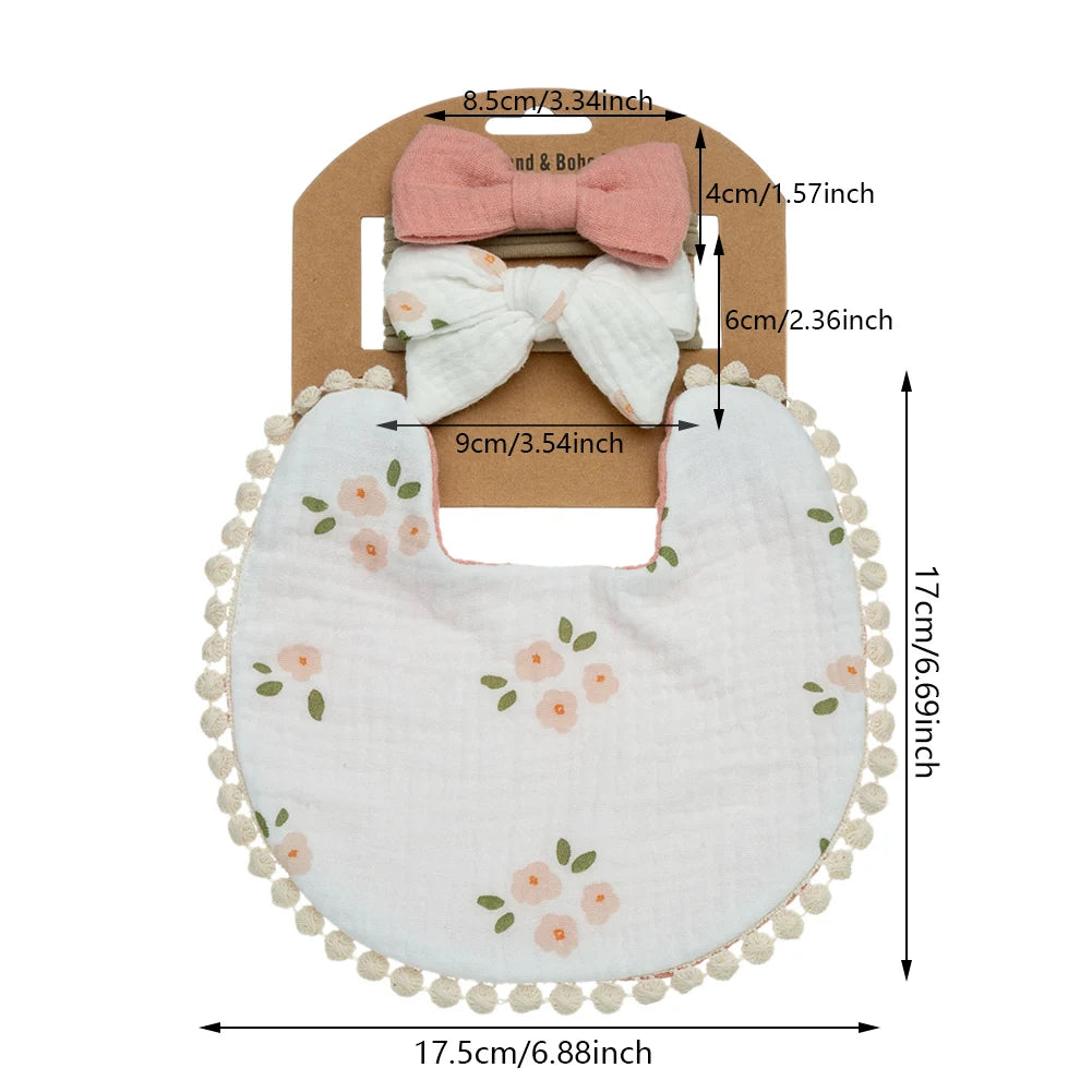 Baby Bib & Headband Set