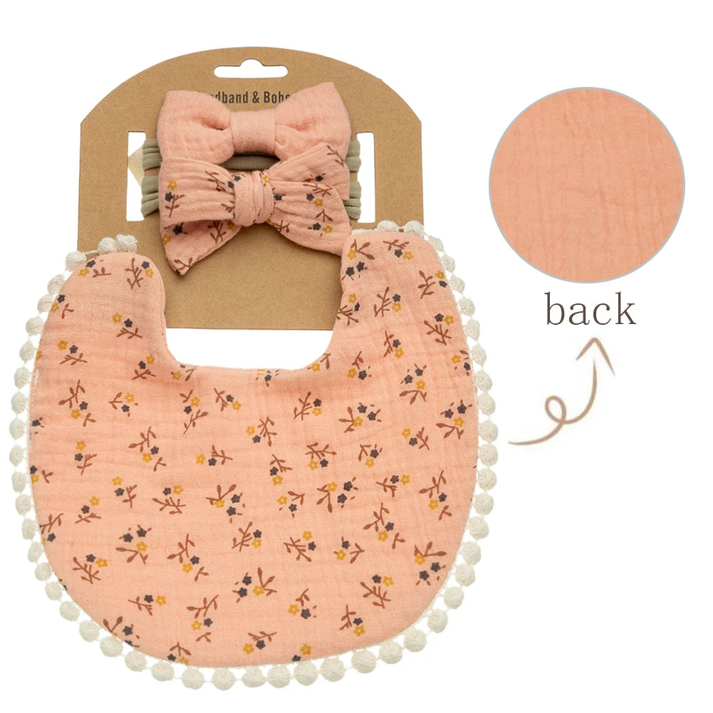 Baby Bib & Headband Set