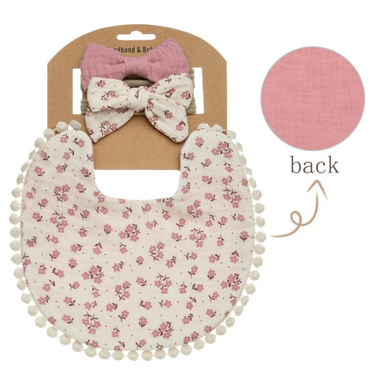 Baby Bib & Headband Set
